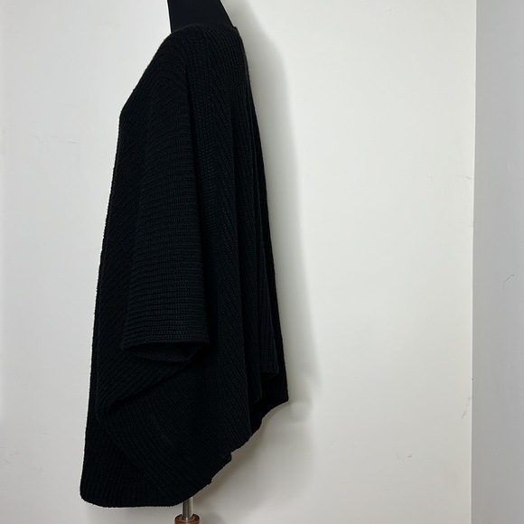 CATHERINE MALANDRINO Black Chunky Open Knit Cardigan M/L - Picture 4 of 7